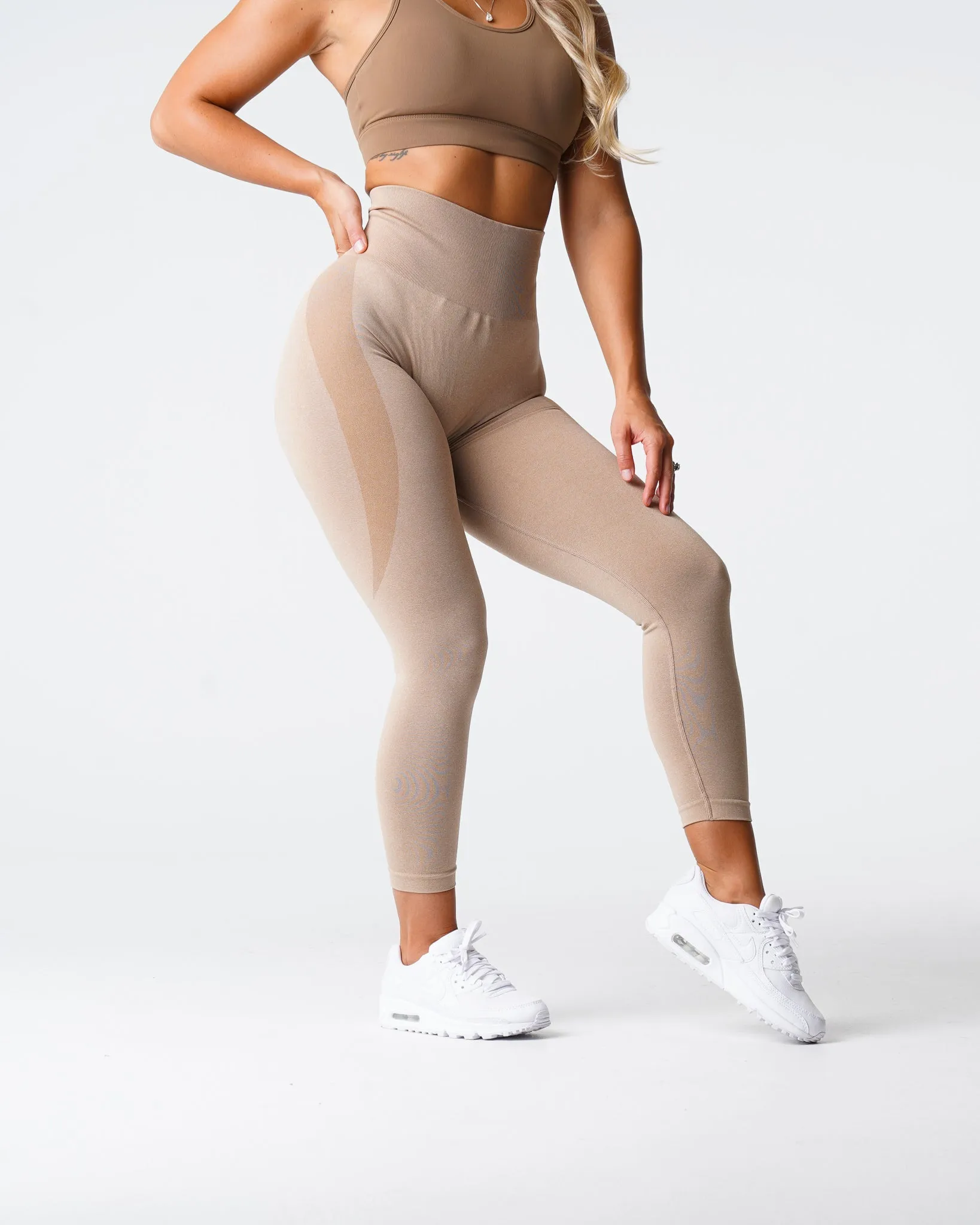 Beige Contour Seamless Leggings