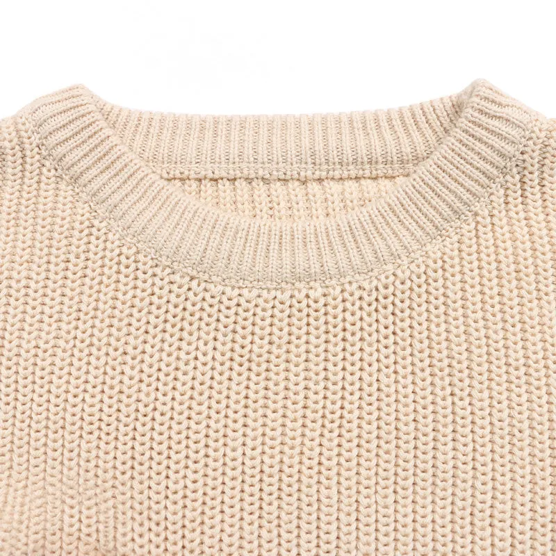 Beige Knitted Sweater