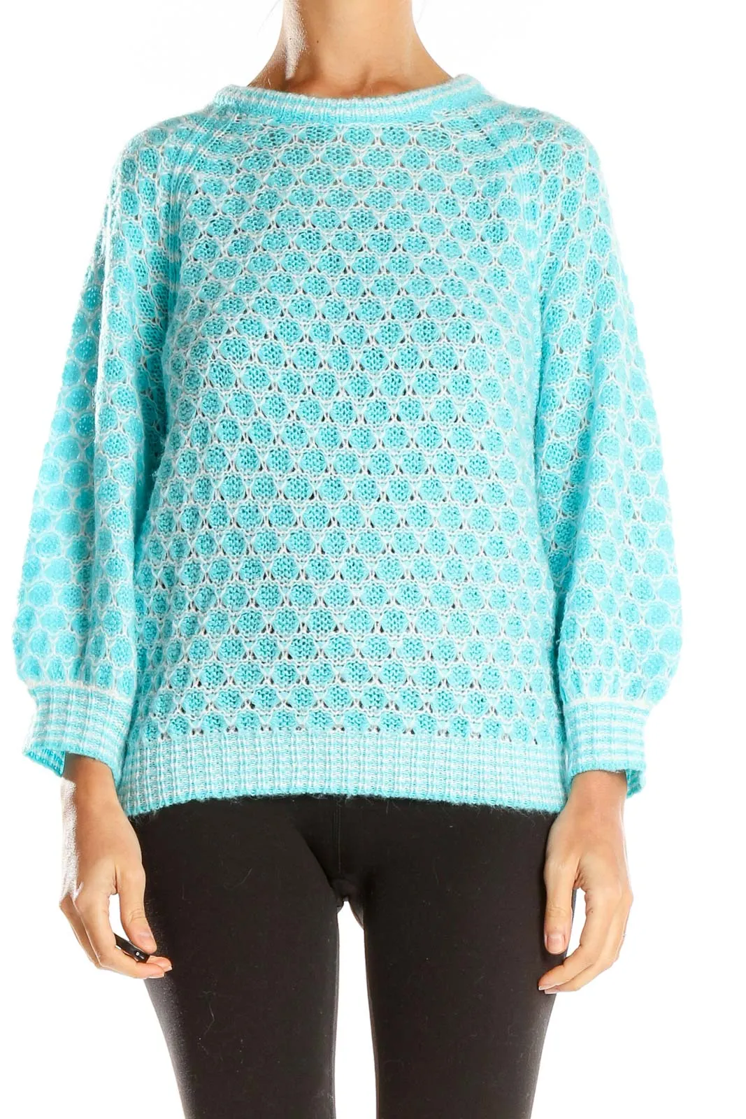 Blue Chic Knitted Sweater