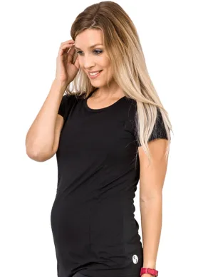 Breastfeeding Bamboo T-Shirt - Workout Black