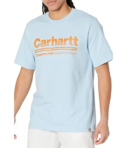 Carhartt 105754 Men's Relaxed Fit Heavyweight Short Sleeve Outdoors Graphic T-Shirt