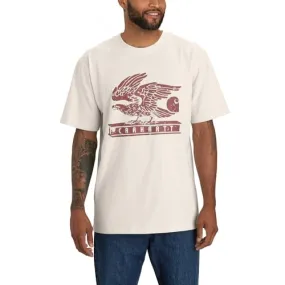 Carhartt 106152 Men's Loose Fit Heavyweight Short-Sleeve Eagle Graphic T-Shirt - X-Large Tall - Malt