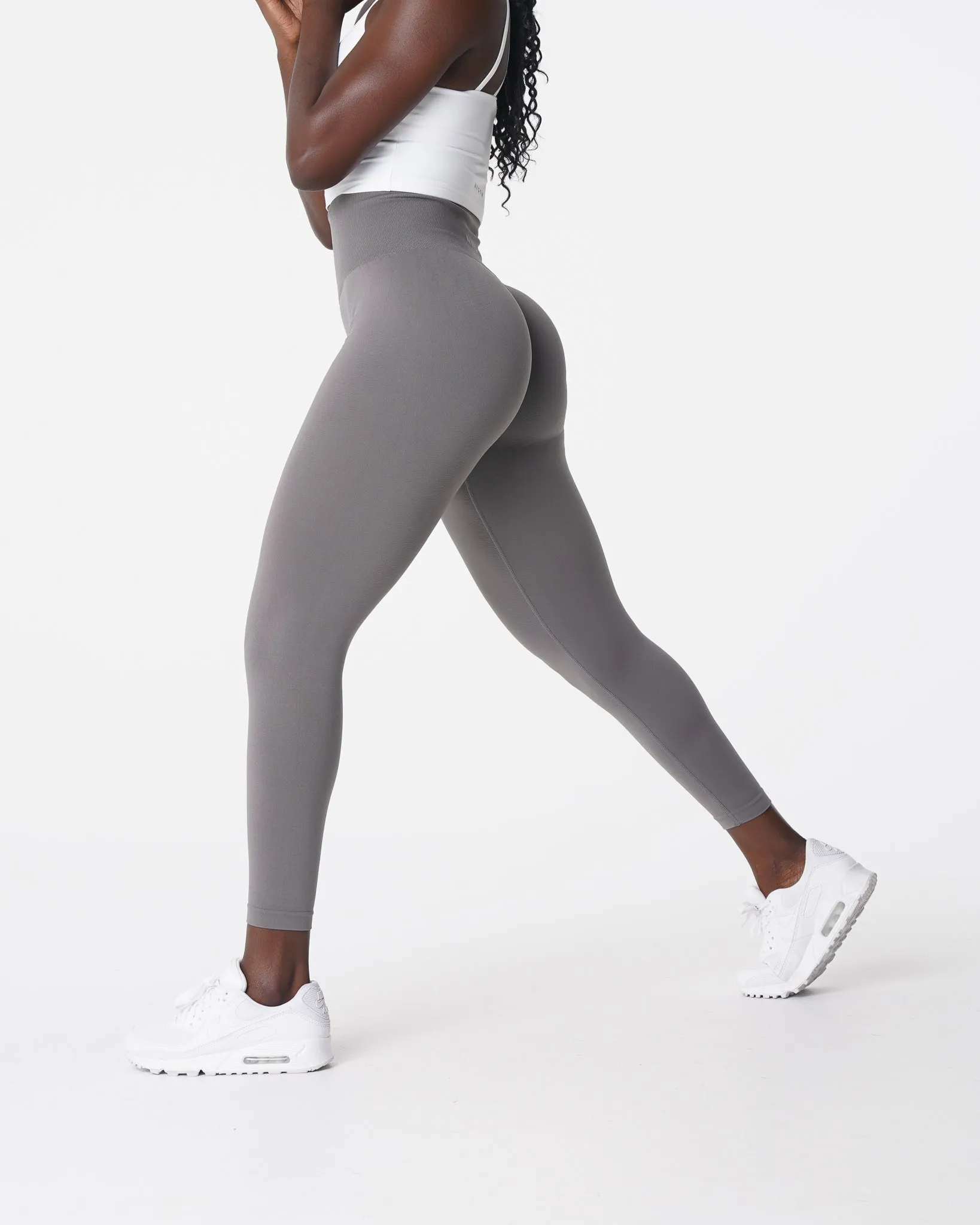 Charcoal Solid Seamless Leggings