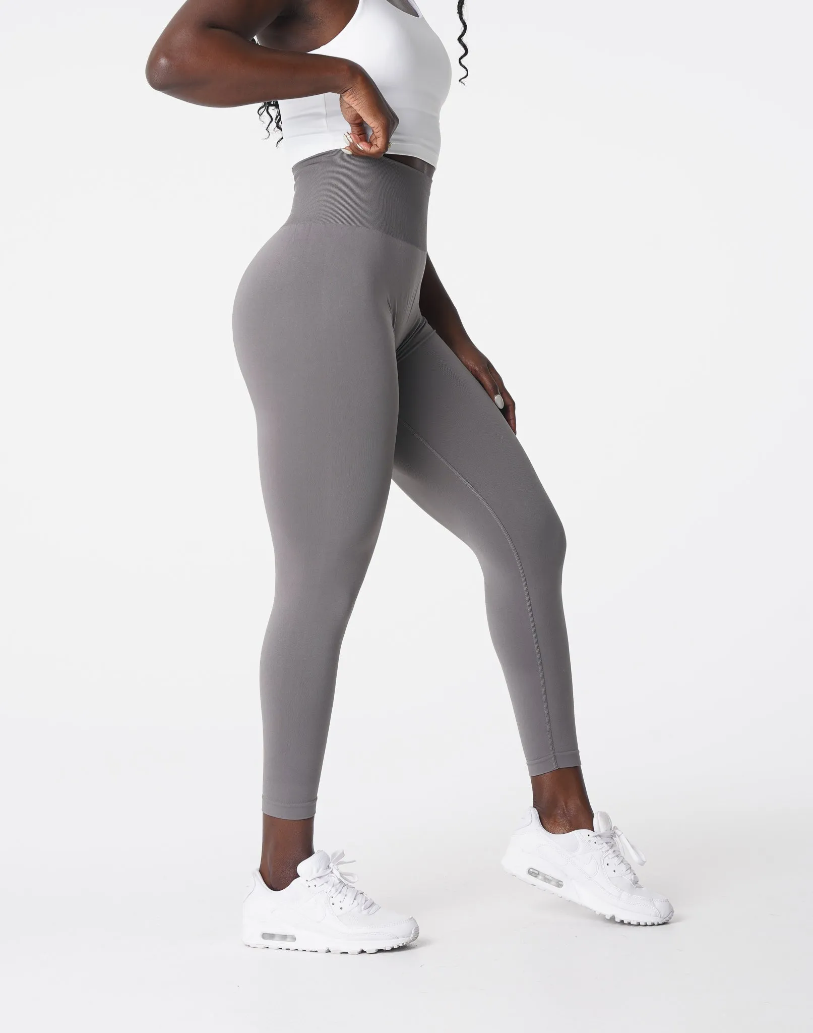 Charcoal Solid Seamless Leggings