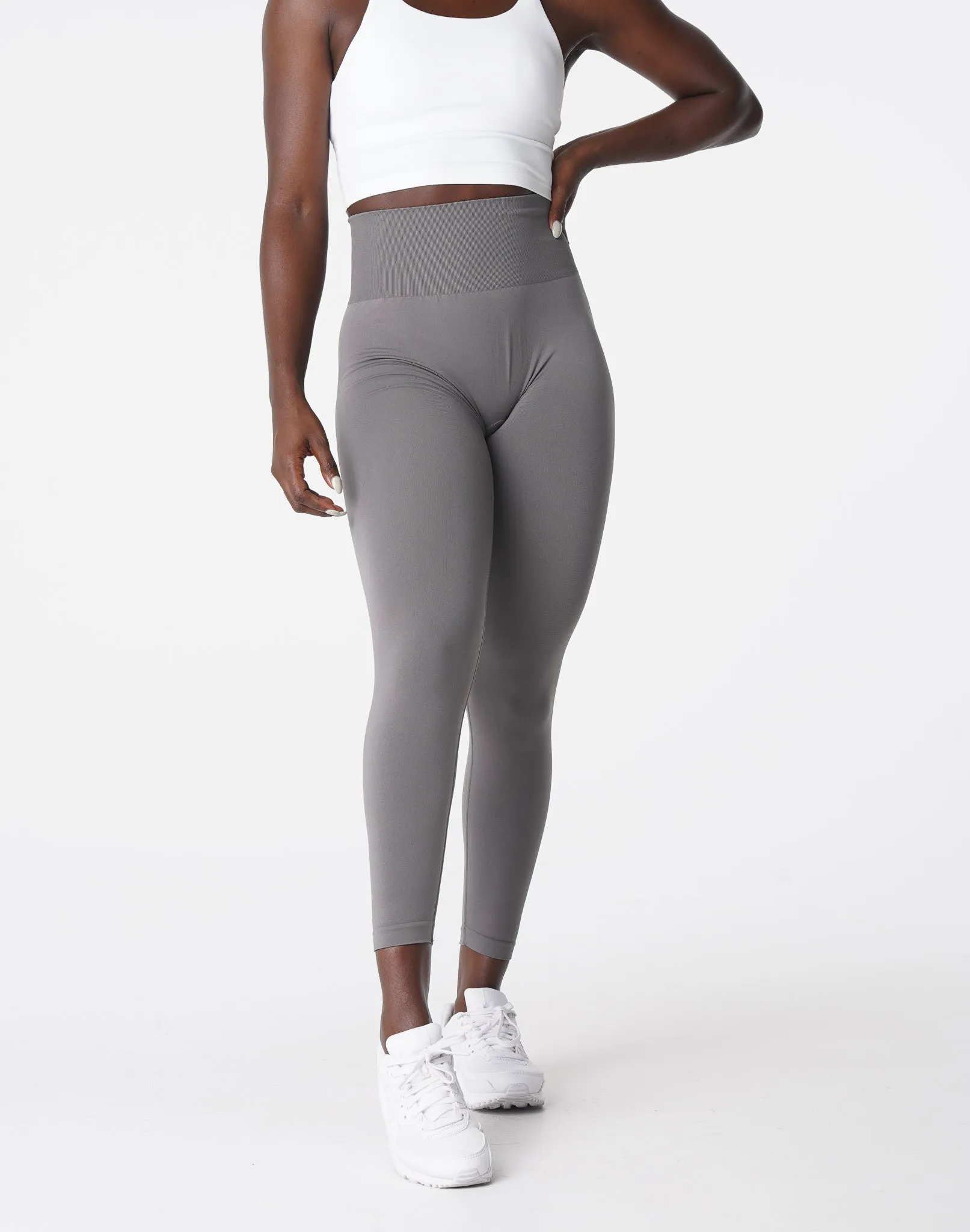 Charcoal Solid Seamless Leggings