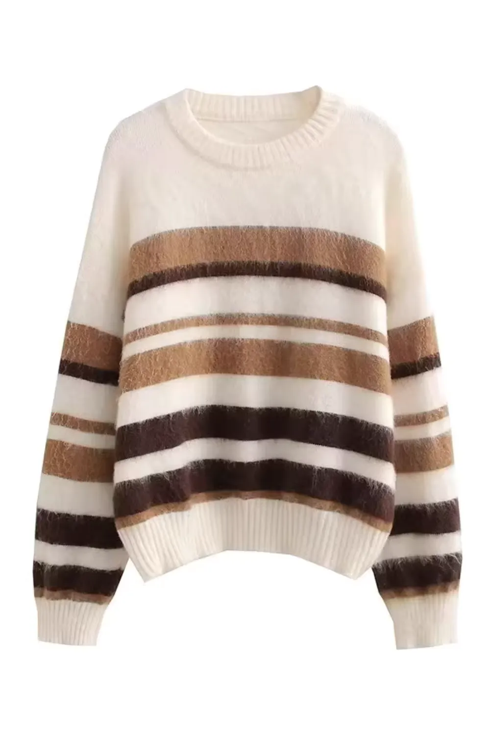 'Chelsea' Striped Knitted Sweater (2 Colors)