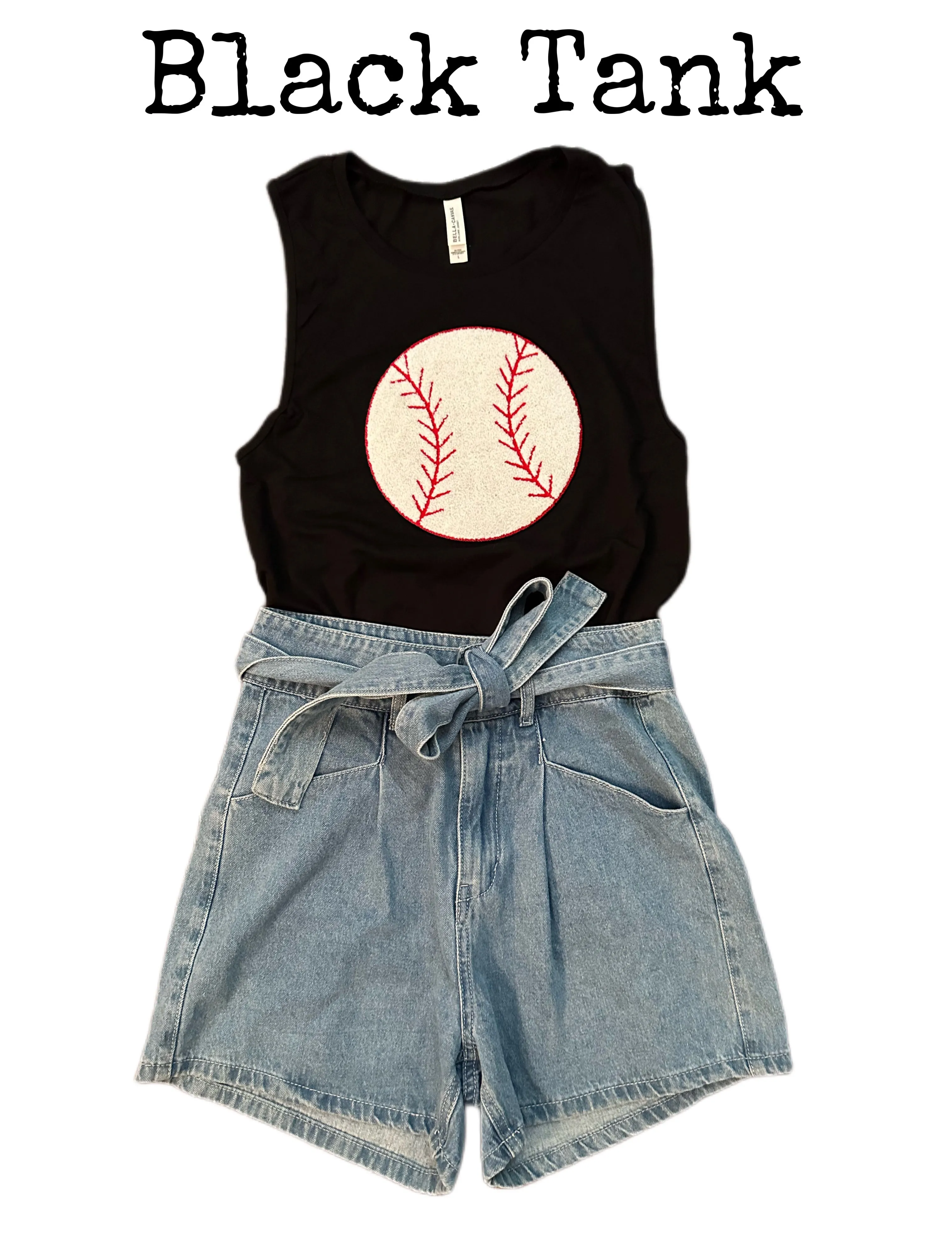 Chenille Patch Baseball Tanks