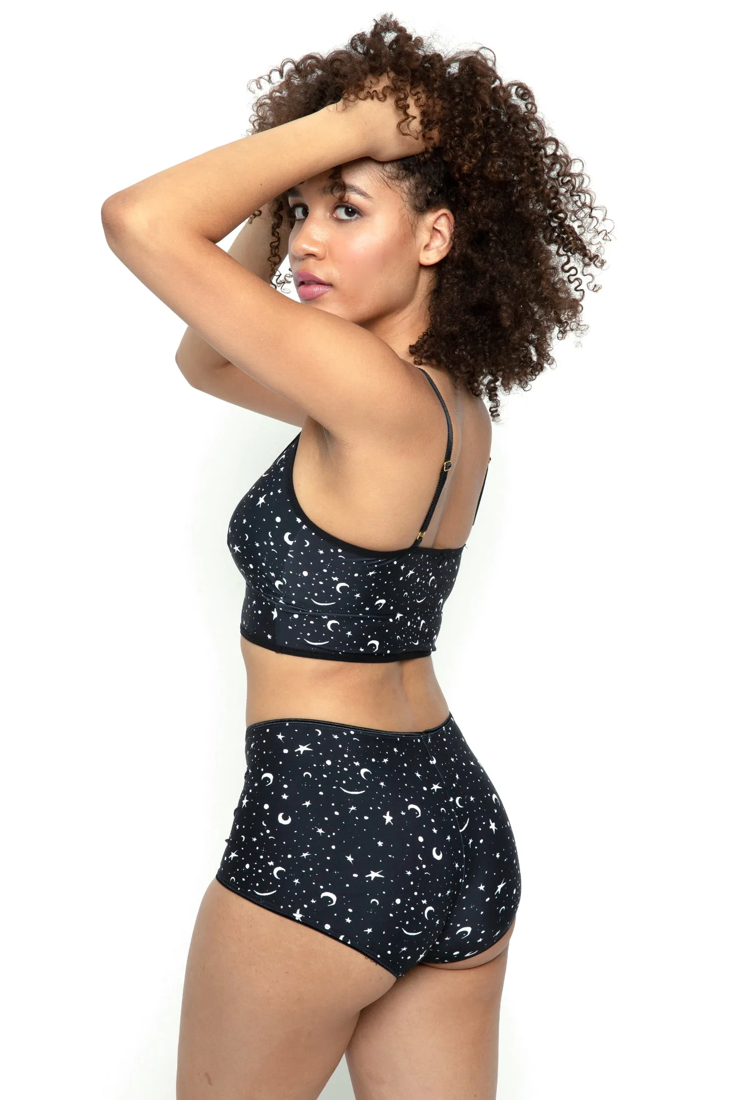 Classic bralet in Moon and Stars