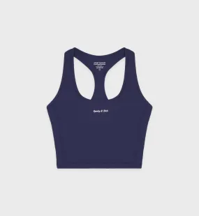 Classic Logo Sports Tank - Navy/White