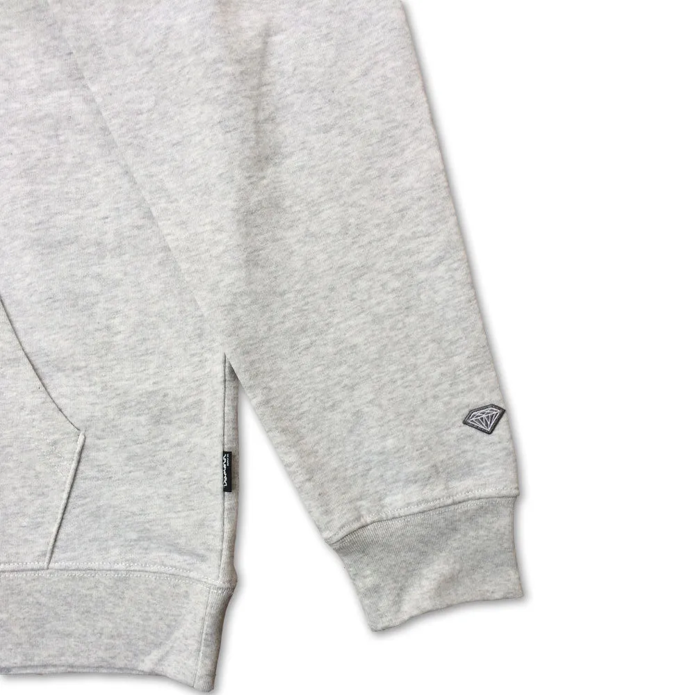 Diamond Supply Co Diamond French Terry Pullover Hoodie Heather Grey