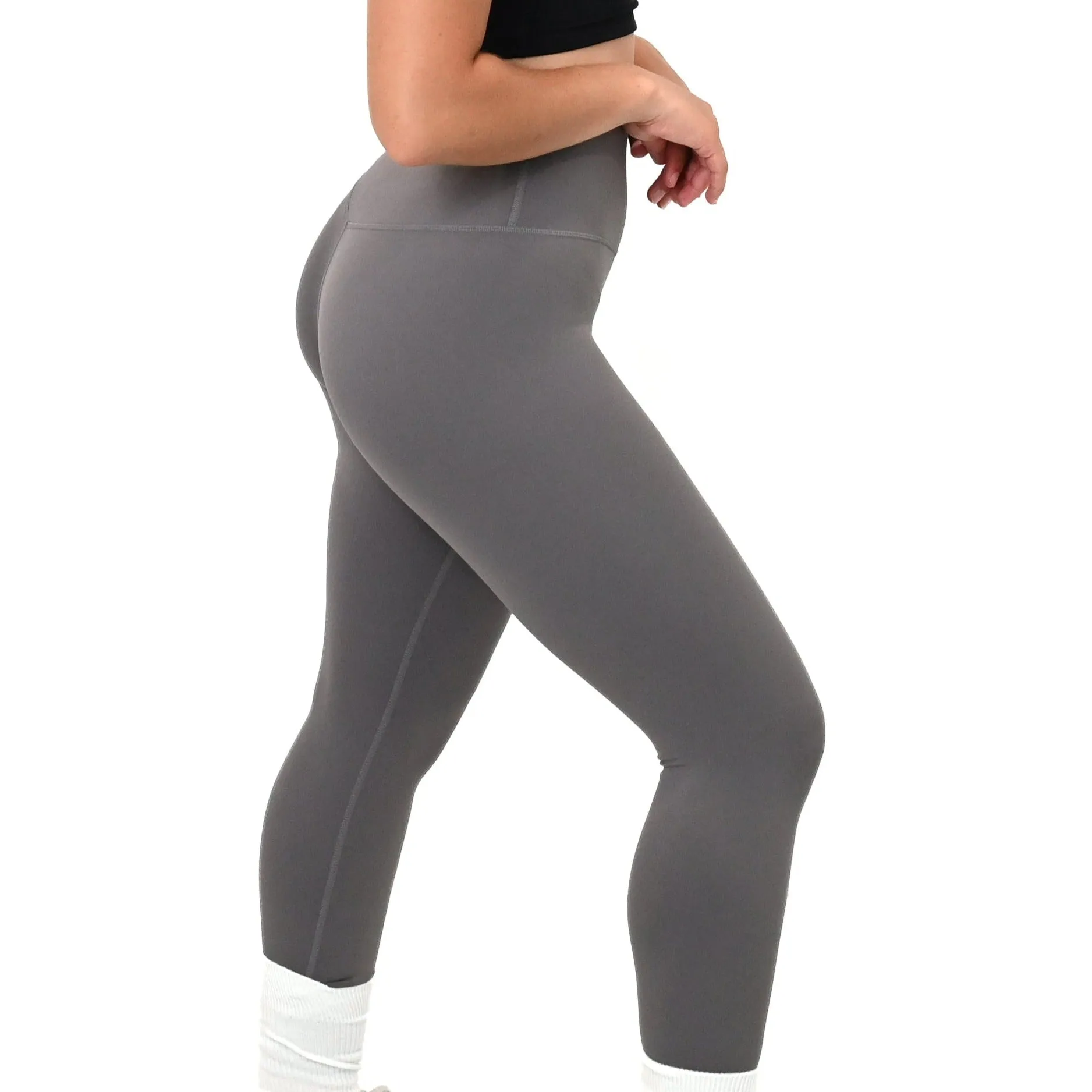 Endurance high waisted pocket leggings - Titanium Gray