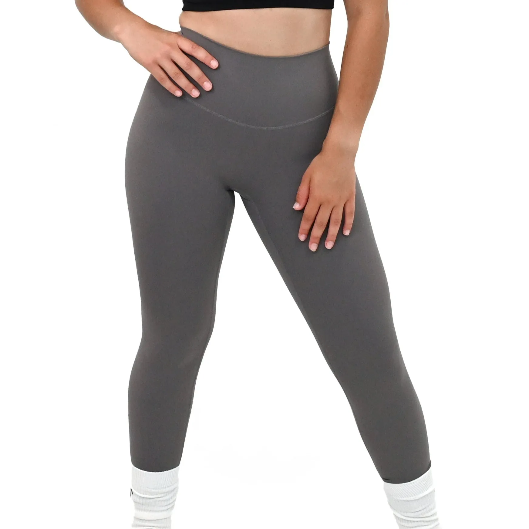 Endurance high waisted pocket leggings - Titanium Gray