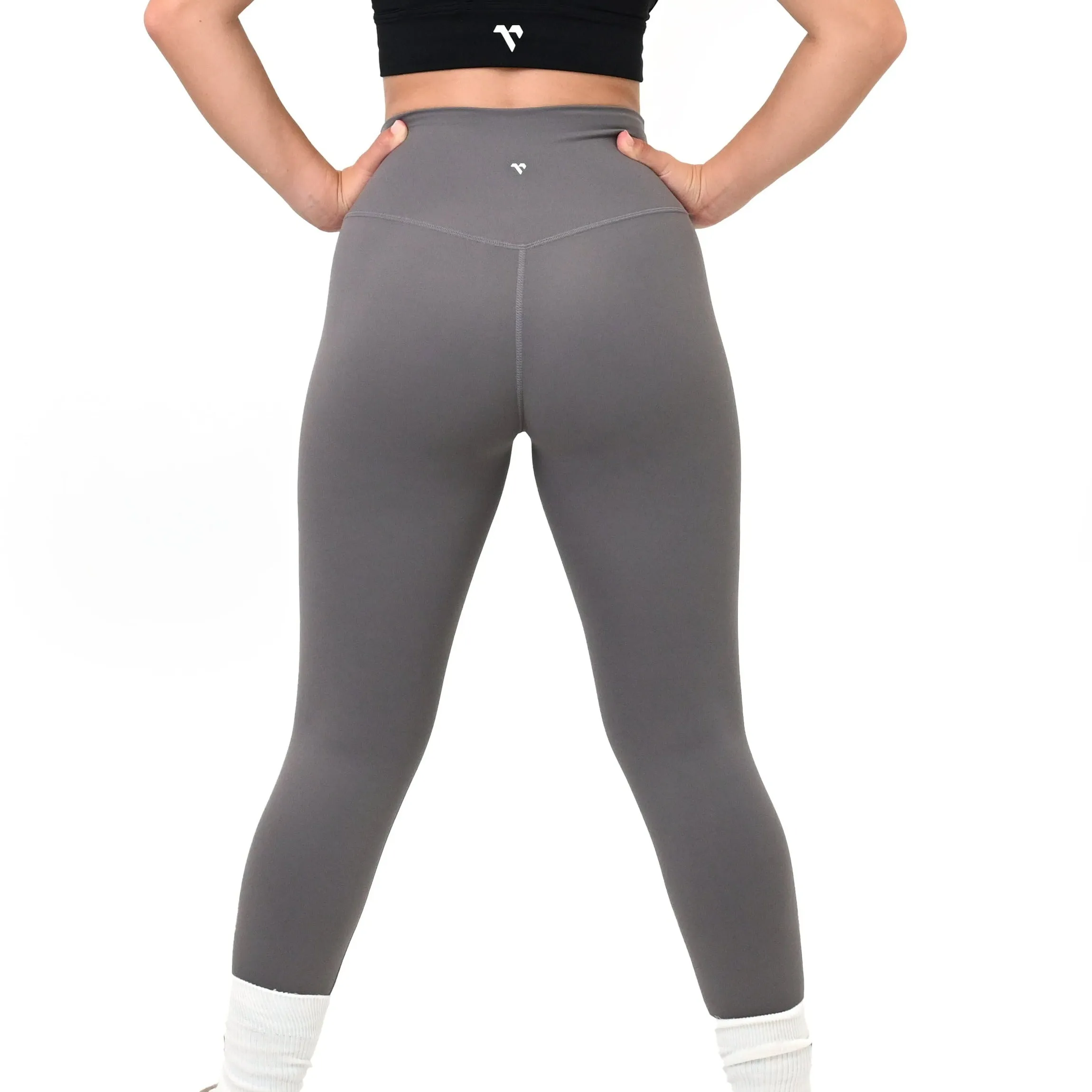 Endurance high waisted pocket leggings - Titanium Gray