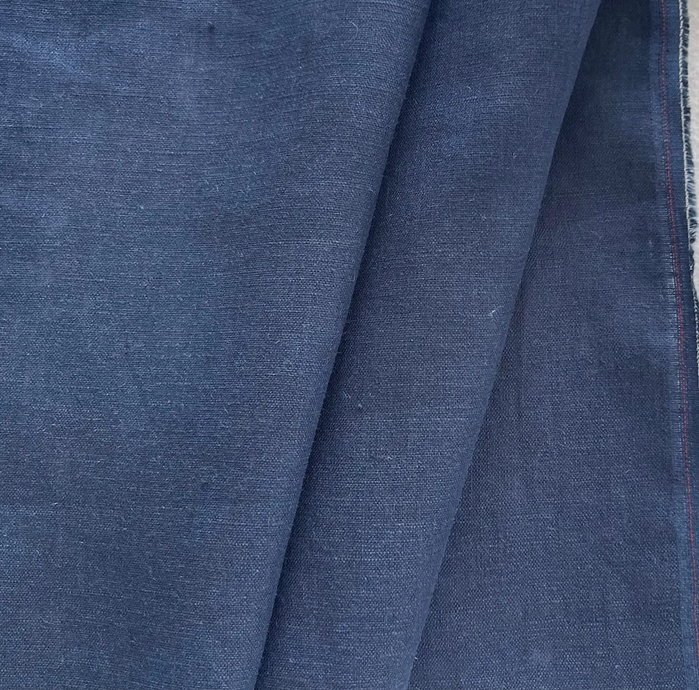 Etro Mid-Weight Seaside Navy Linen (Made in Italy)