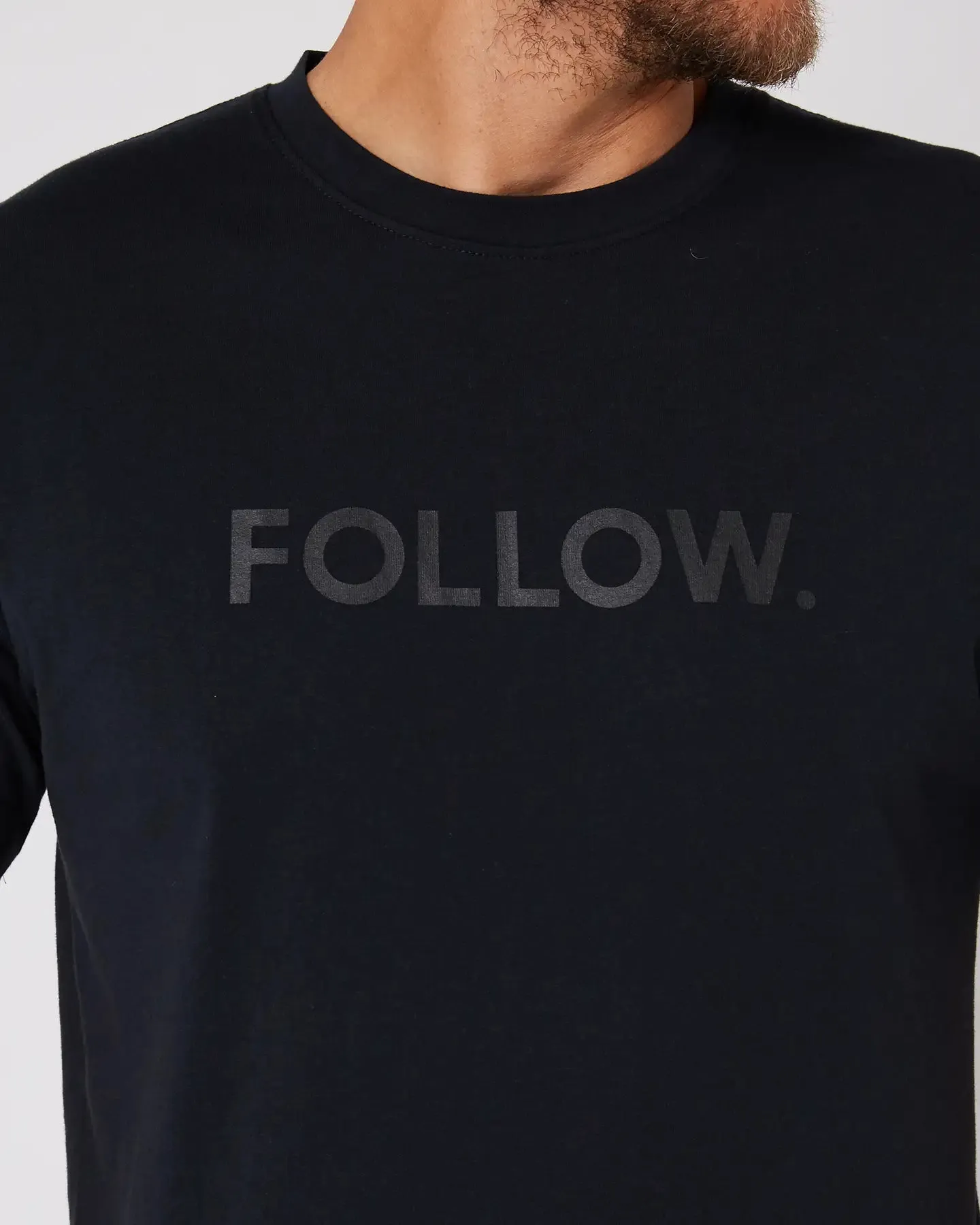 Follow Logo Tee - Black