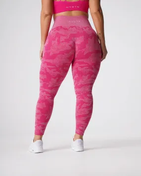 Fuchsia Camo Seamless Leggings