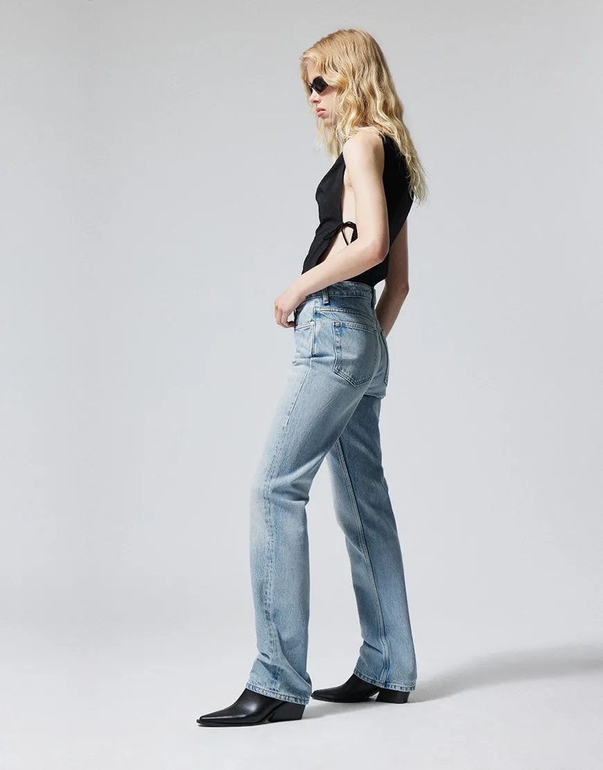 High Straight Baggy Jeans Light Wash