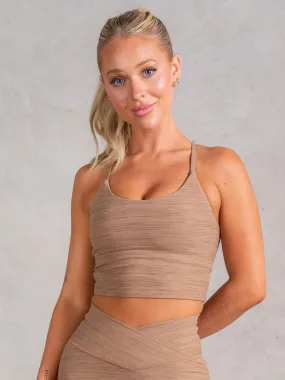 Icon Tank Bra - Mocha Marl