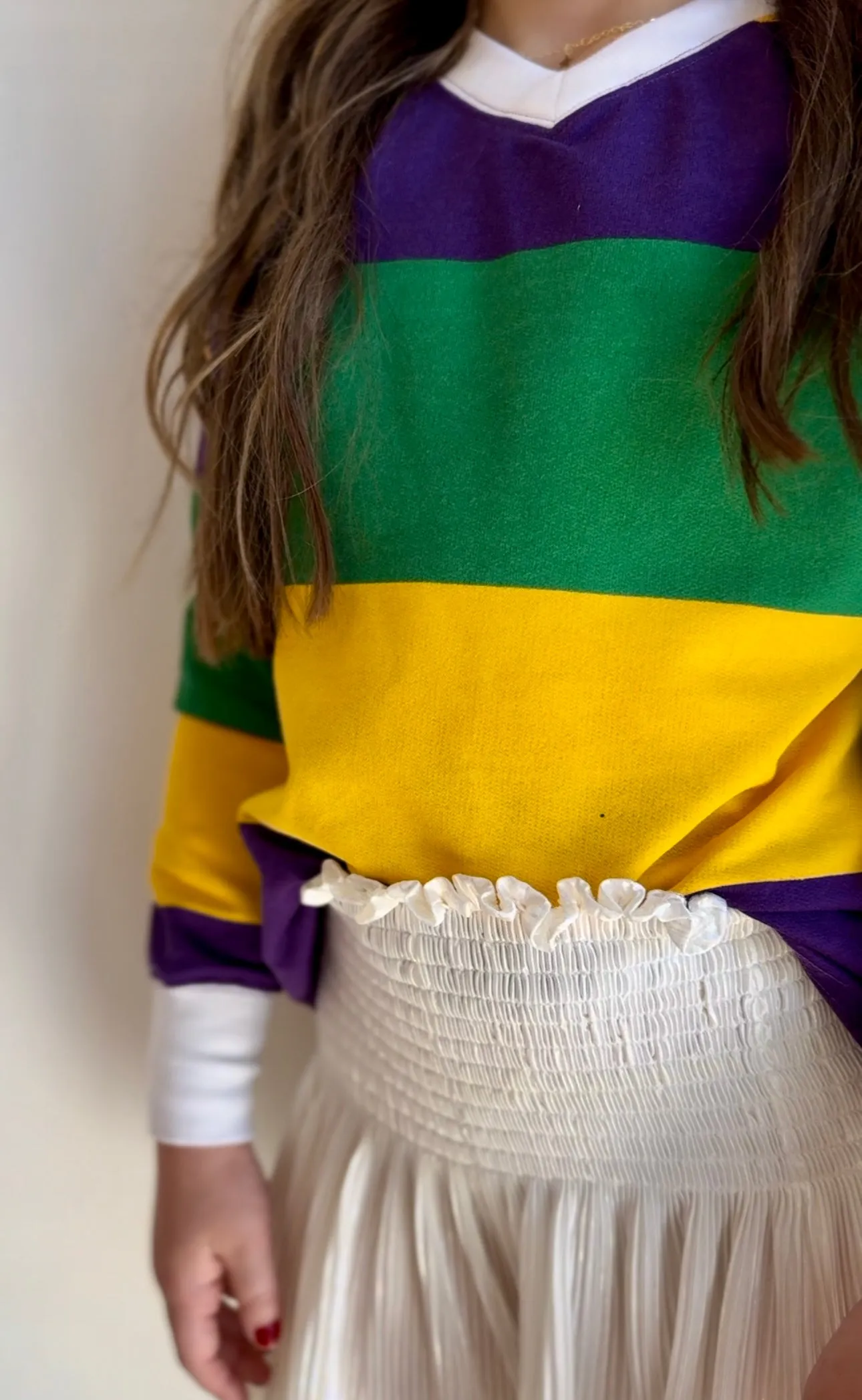 Kid's Mardi Gras Striped Shirt