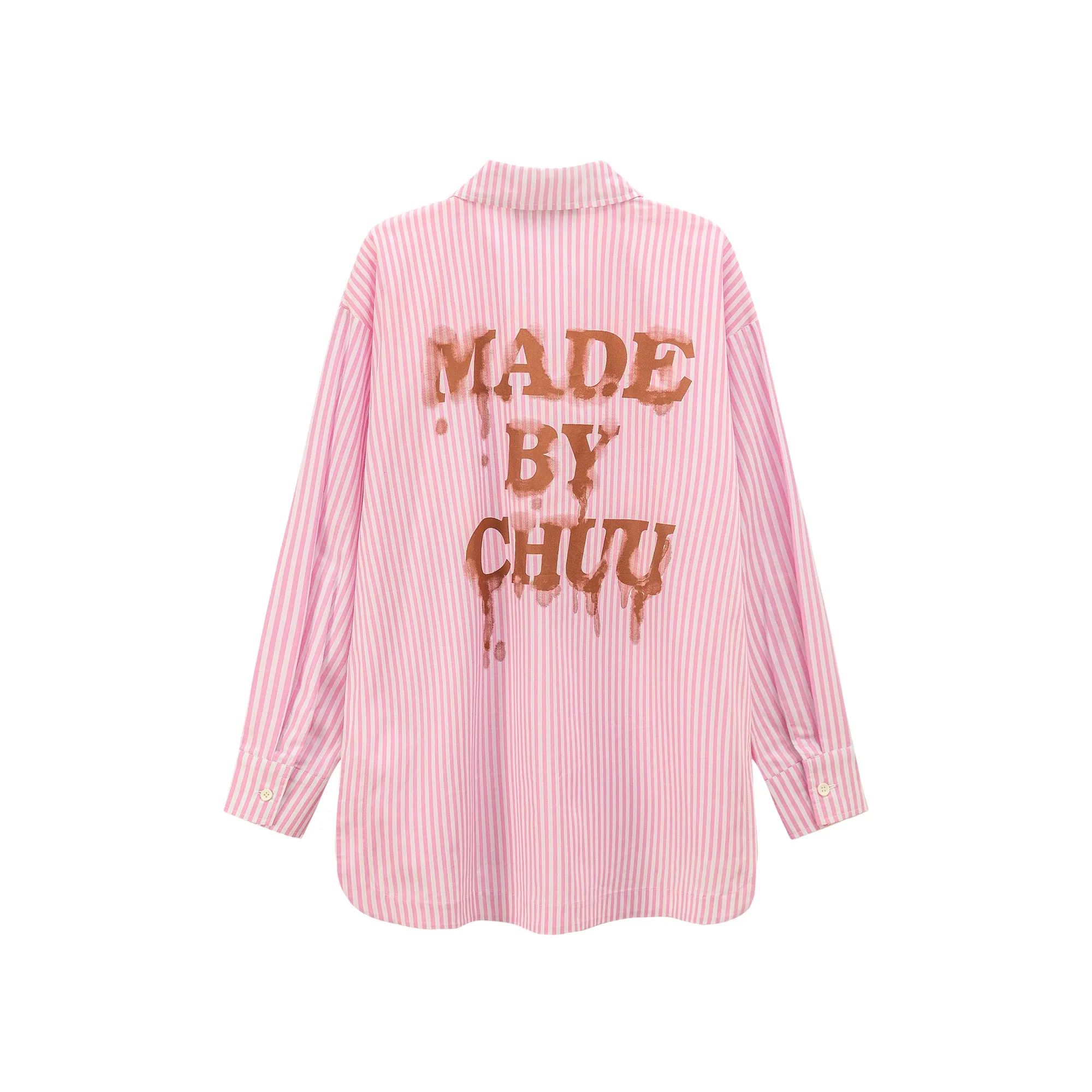 Made By Chuu Button Striped Shirt