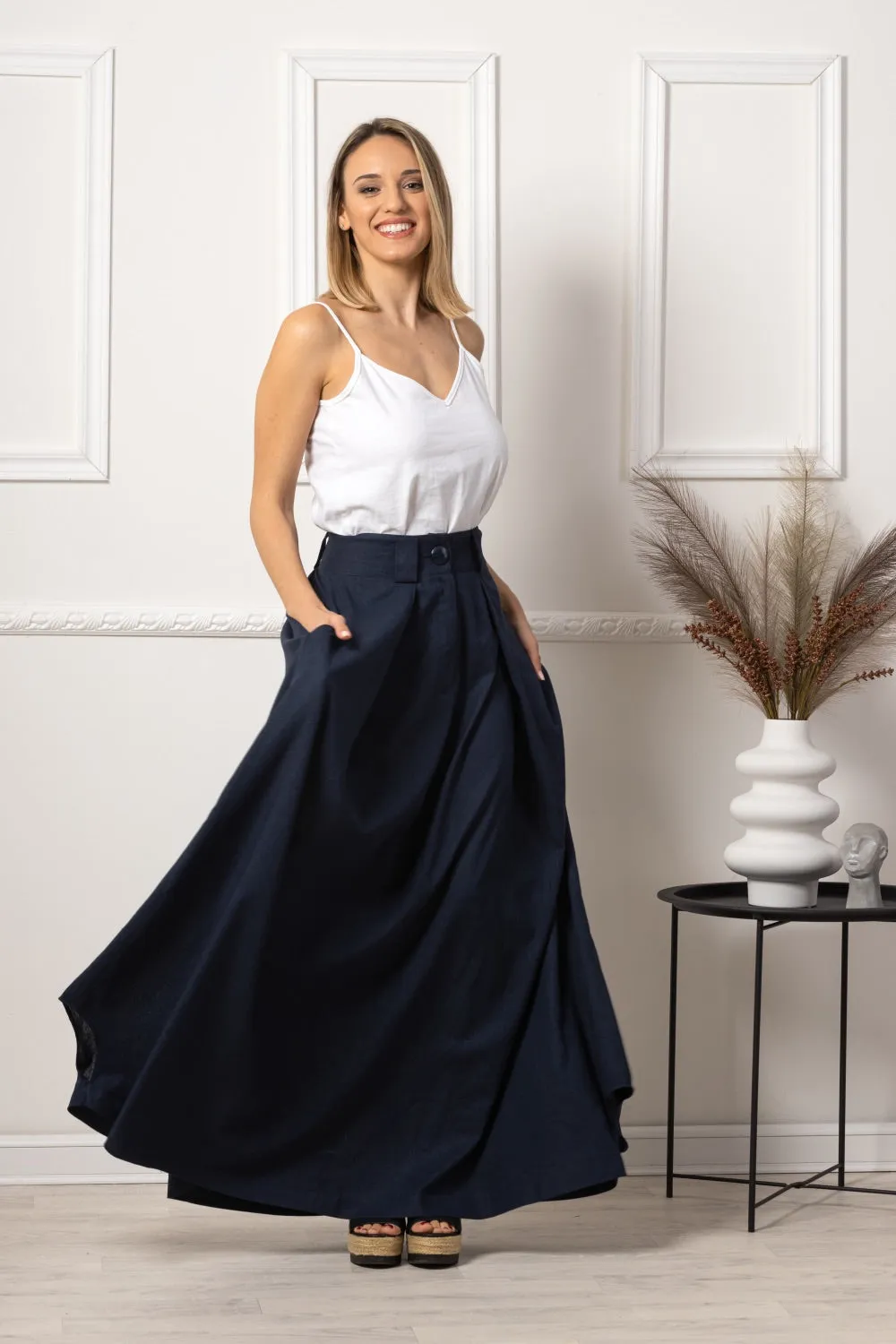 Minimalist Long Bohemian Skirt