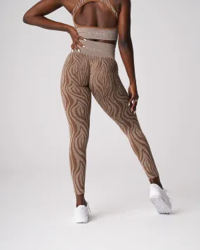 Mocha Zebra Seamless Leggings