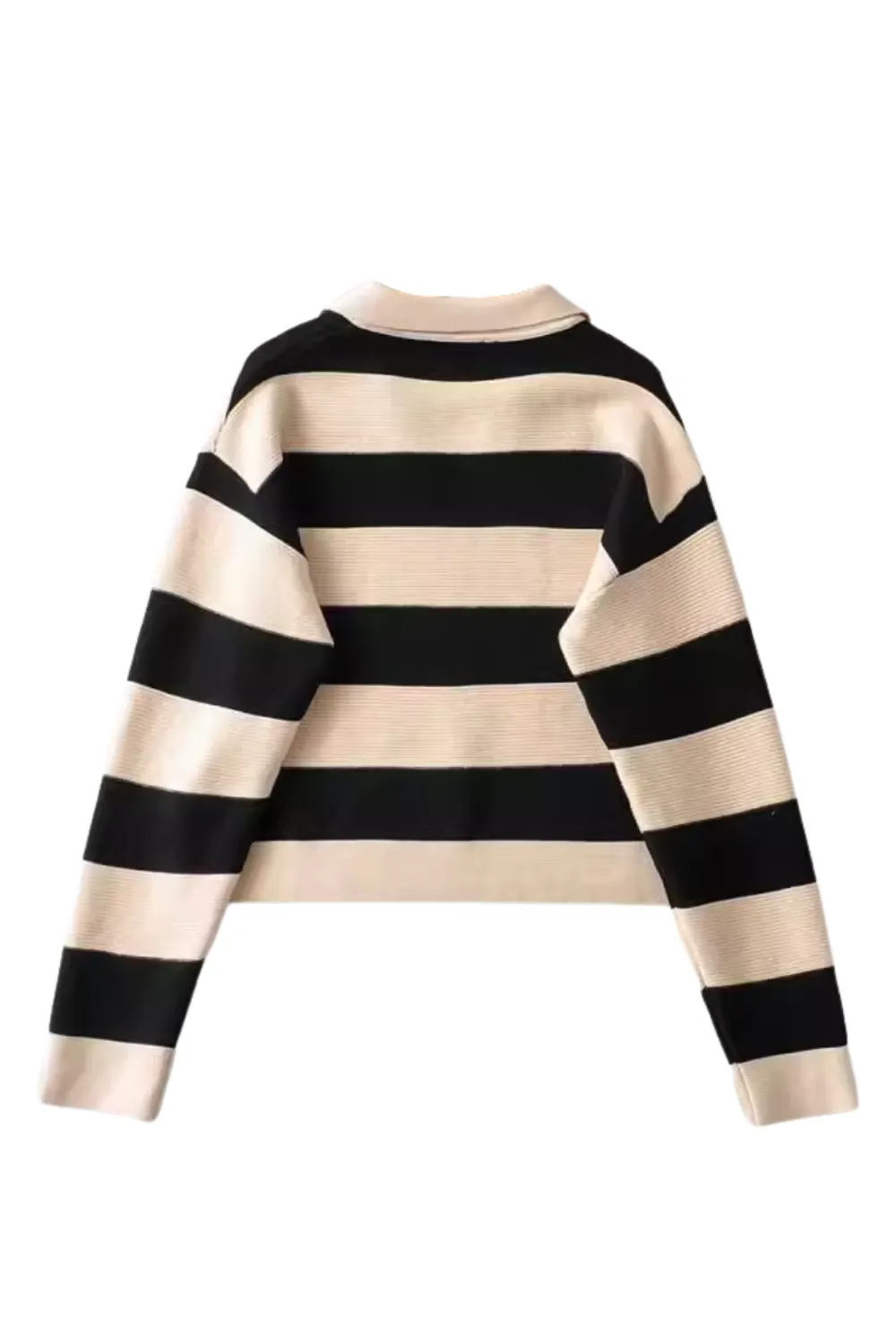 'Nadine' Collared Stripe Knitted Sweater (3 Colors)