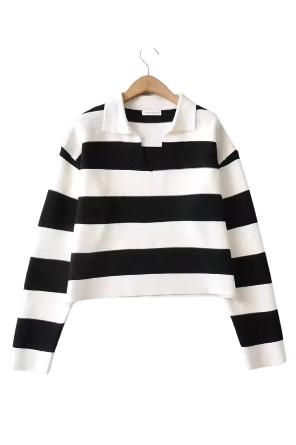 'Nadine' Collared Stripe Knitted Sweater (3 Colors)