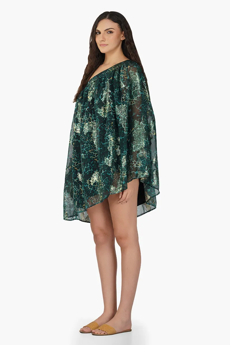 Nevada Tiger Lurex Beach Cover UP Dress