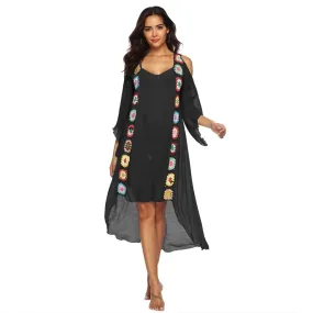 Off Shoulder Bikini Vacation Cover Up Dress