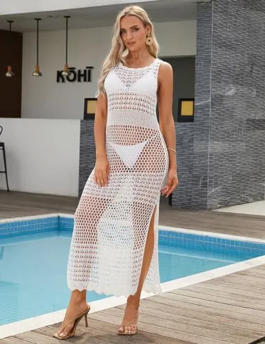 Sexy Crochet Women's Bathing Suit Cover Up