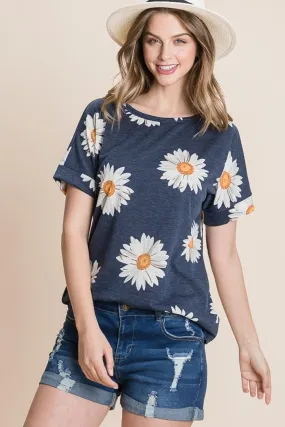 Short Sleeve Daises Tee