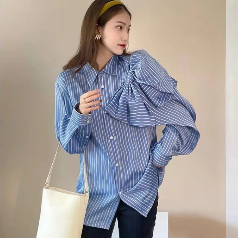 Striped Bow Blouse