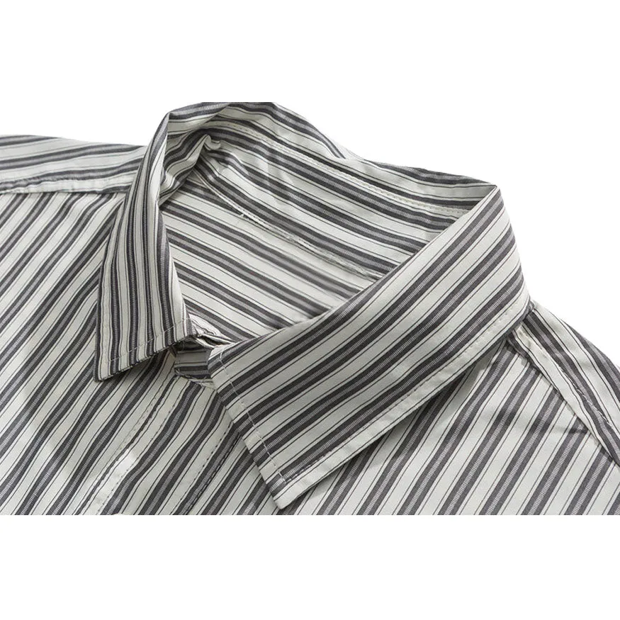 Striped Patch Pocket Shirts