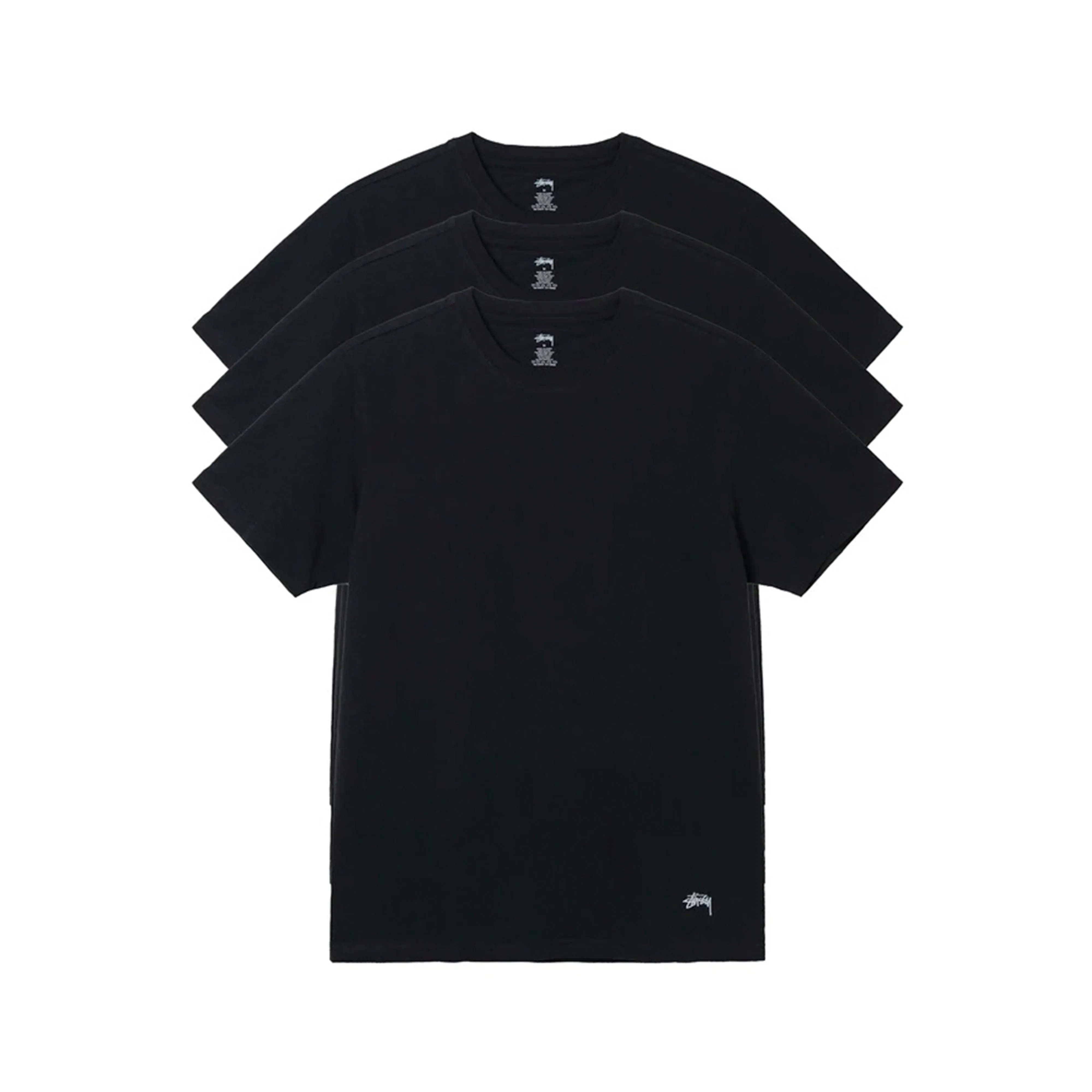 Stüssy - Undershirt 3 Pack - (Black)