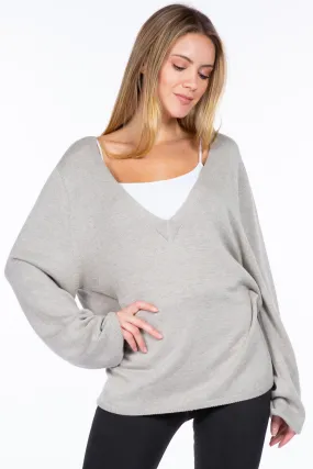 Sustainable Relaxed Fit Classic V-Neck Sweater