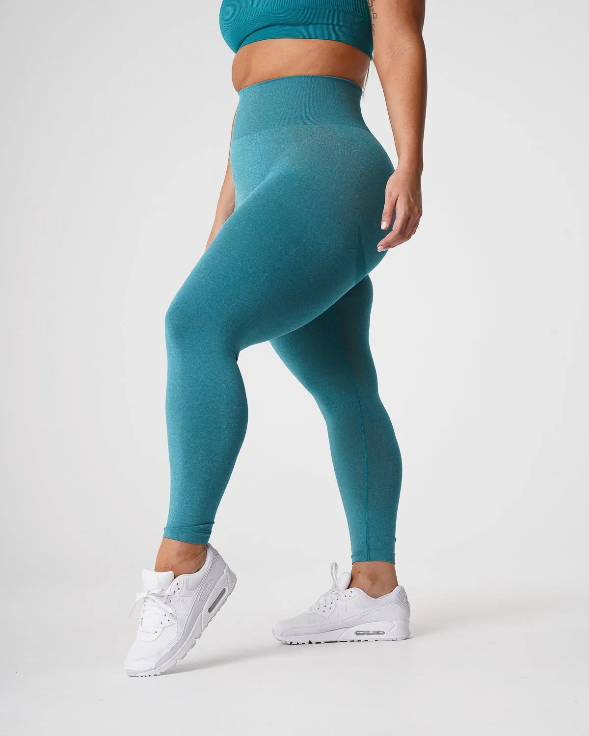 Teal Curve Seamless Leggings