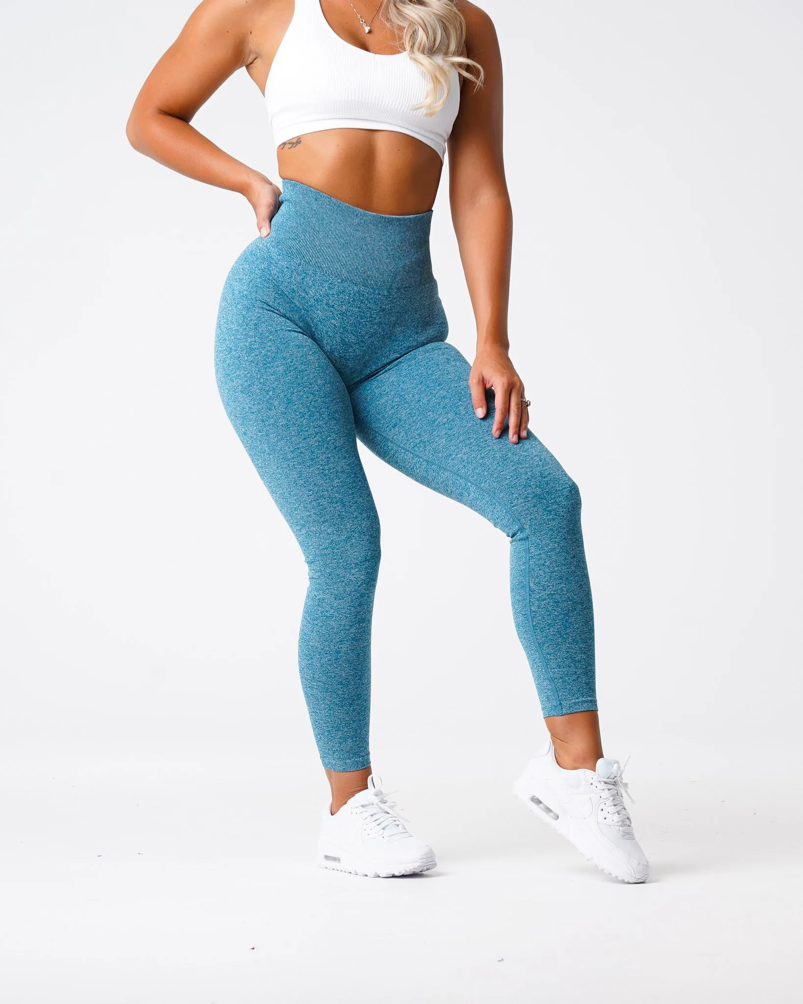 Teal Scrunch Seamless Leggings