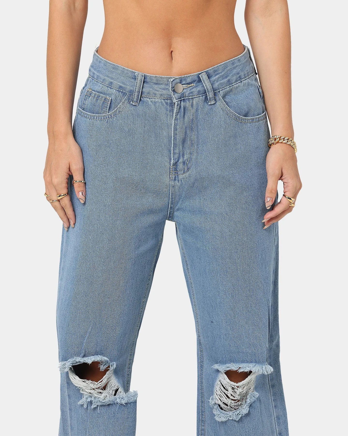 XXIII Women's Maisie Baggy Jeans Blue